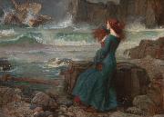 John William Waterhouse Miranda-The Tempest (mk41) USA oil painting reproduction